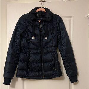 Athleta Dark Blue Puffer Jacket